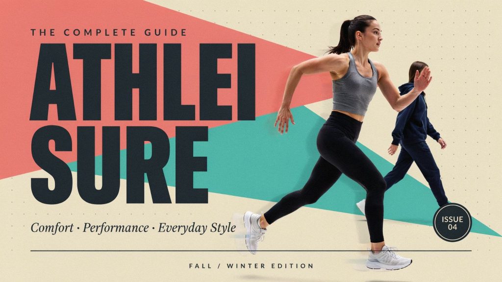 Men and women wearing sportswear fashion for an active lifestyle